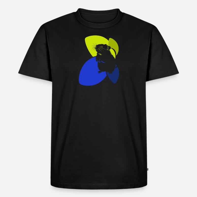 Hamster Maus Tierchen - Männer Premium Bio T-Shirt - Schwarz