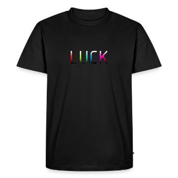 Chance - T-shirt Premium bio Homme - noir - Devant - Nico (187cm)