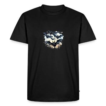 Bats - T-shirt Premium bio Homme - noir - Devant - Nico (187cm)