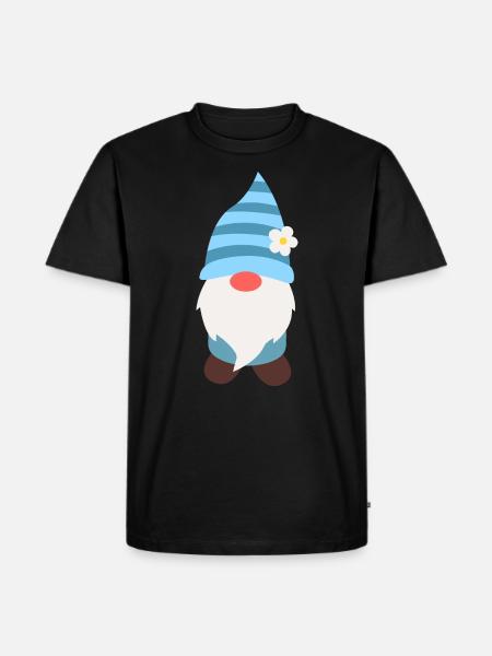 Gartenzwerg - Männer Premium Bio T-Shirt - Schwarz