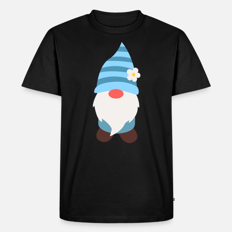 Gartenzwerg - Männer Premium Bio T-Shirt - Schwarz