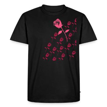 Roses - T-shirt Premium bio Homme - noir - Devant - Nico (187cm)