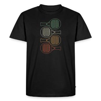 Padel Padel Joueur Padeltennis Padel Tennis - T-shirt Premium bio Homme - noir - Devant - Nico (187cm)