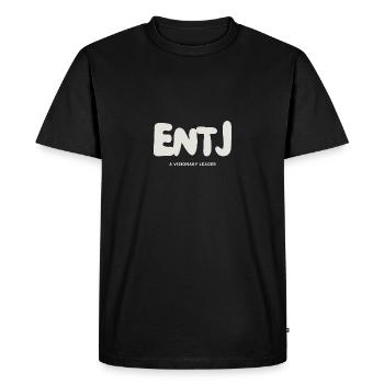 ENTJ MBTI Myers Briggs Personnalité Extraverti - T-shirt Premium bio Homme - noir - Devant - Nico (187cm)