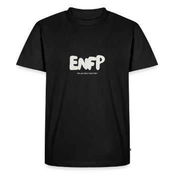 ENFP Myers Briggs MBTI Personnalité extravertie - T-shirt Premium bio Homme - noir - Devant - Nico (187cm)