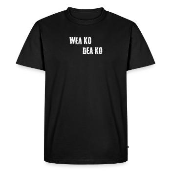 bayrischer Spruch bayerisch boarisch Bayern cool - Männer Premium Bio T-Shirt - Schwarz - Vorne - Nico (187cm)