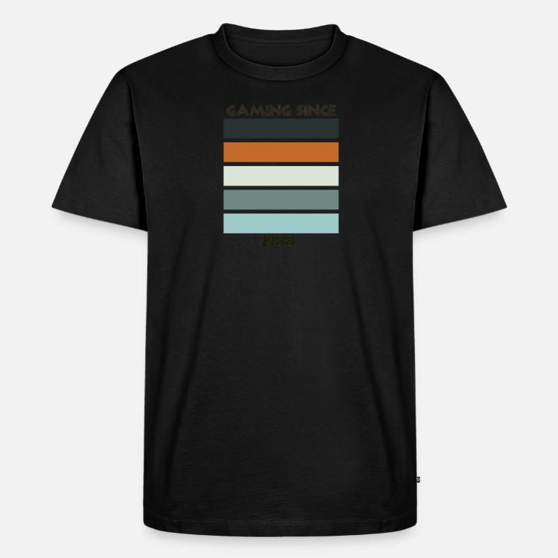 Gaming Since - Männer Premium Bio T-Shirt - Schwarz