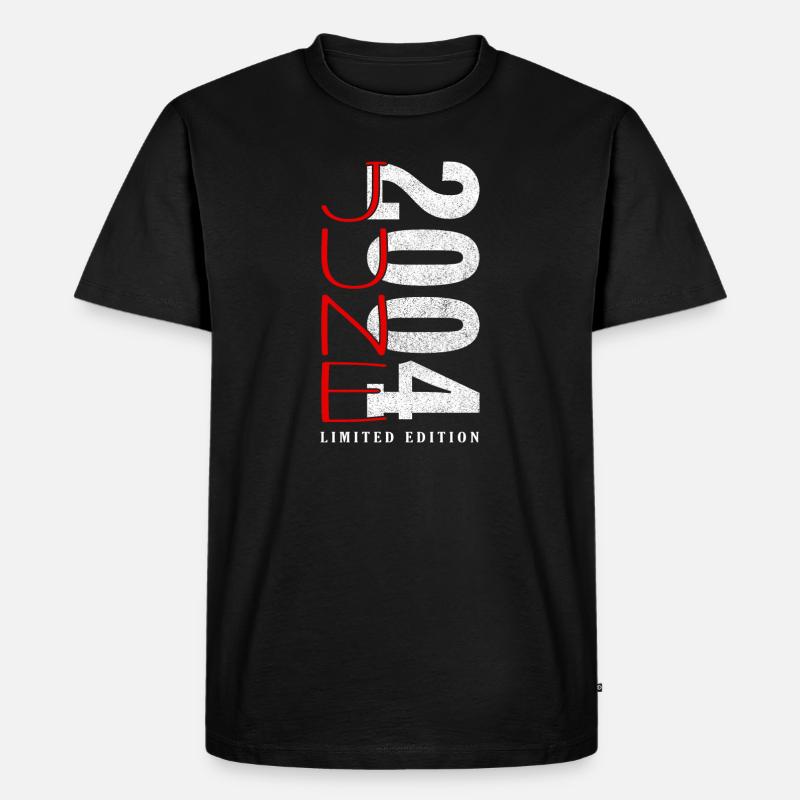 Juni 2004 geboren - Männer Premium Bio T-Shirt - Schwarz