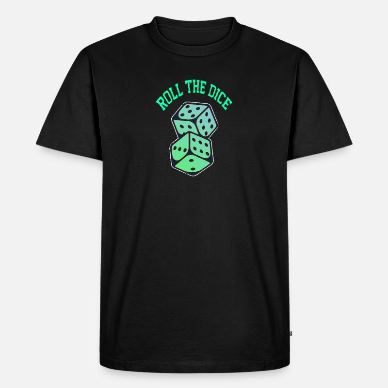 Roll the dice - Männer Premium Bio T-Shirt - Schwarz