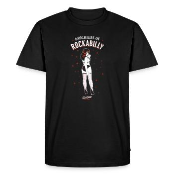 Daughters of Rockabilly - T-shirt Premium bio Homme - noir - Devant - Nico (187cm)