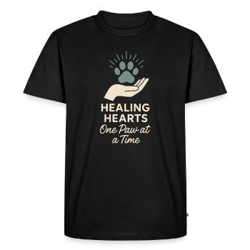 Shelter Employee, Animal Rescue Volunteer - Men's Premium Organic T-Shirt - black - Front - Nico (187cm)