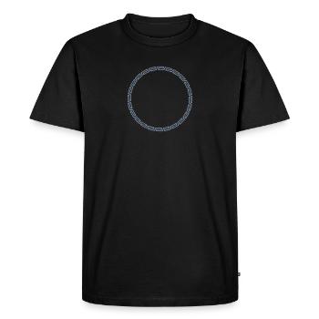 Cadre, style maya, votre conception, texte, celtiq - T-shirt Premium bio Homme - noir - Devant - Nico (187cm)