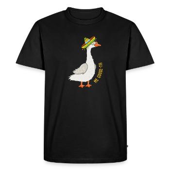Blague espagnole mexicaine Oie Pun Me Goose Ta - T-shirt Premium bio Homme - noir - Devant - Nico (187cm)
