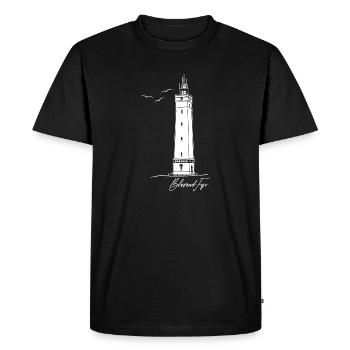 Denmark Blavand Fyr Lighthouse Holiday - Men's Premium Organic T-Shirt - black - Front - Nico (187cm)