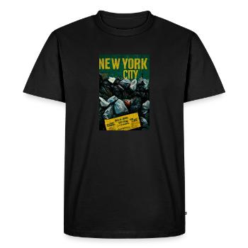 Controverse sur les ordures de la ville de New York - T-shirt Premium bio Homme - noir - Devant - Nico (187cm)