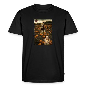 pumpkin horror horror - T-shirt Premium bio Homme - noir - Devant - Nico (187cm)