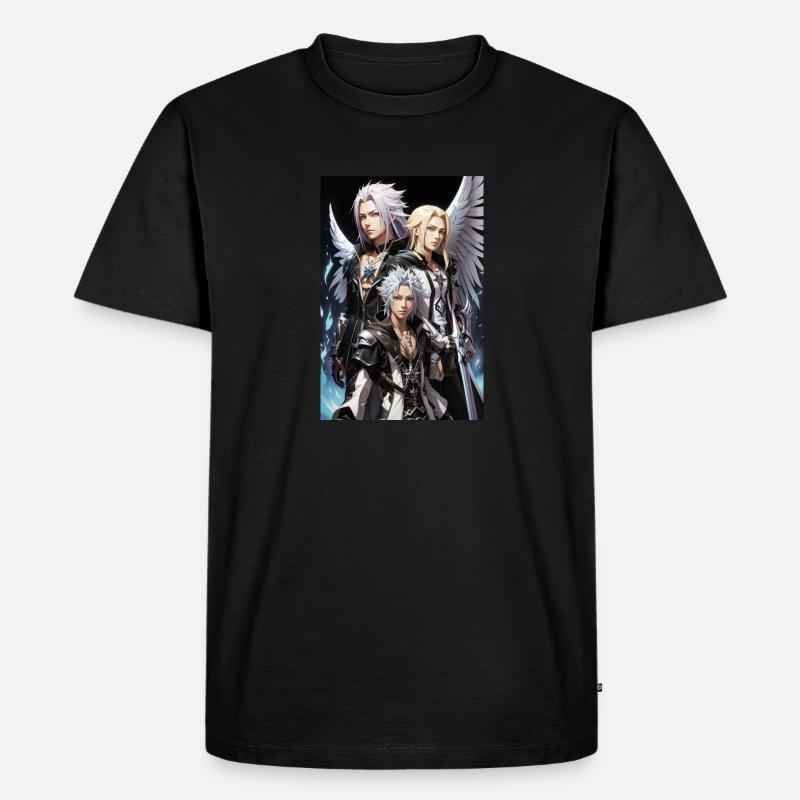 AI 3D Version 12 - Männer Premium Bio T-Shirt - Schwarz