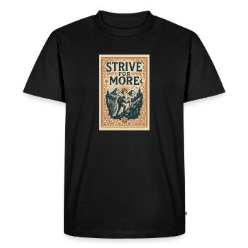 Vintage Inspired T Shirt/Accessories - Men's Premium Organic T-Shirt - black - Front - Nico (187cm)