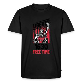Embrassez l’appel à l’aventure de la mission militaire - T-shirt Premium bio Homme - noir - Devant - Nico (187cm)