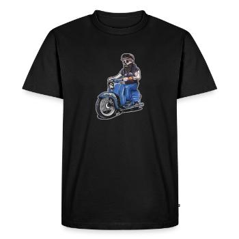 2Takt Ostalb Simson Skull - Men's Premium Organic T-Shirt - black - Front - Nico (187cm)