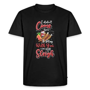 Sport Christmas Winter Holiday Slope - Men's Premium Organic T-Shirt - black - Front - Nico (187cm)