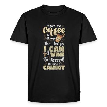 Vaisseau spatial cosmonaute - T-shirt Premium bio Homme - noir - Devant - Nico (187cm)
