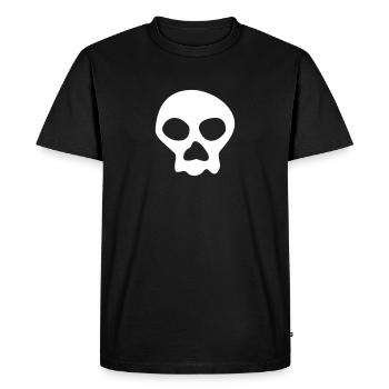 Jimbo Jones Totenkopf Pirat Kostüm - Männer Premium Bio T-Shirt - Schwarz - Vorne - Nico (187cm)