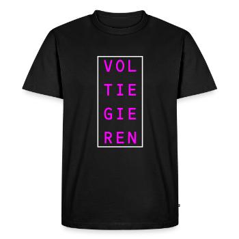 Voltige - T-shirts de voltige - T-shirt Premium bio Homme - noir - Devant - Nico (187cm)