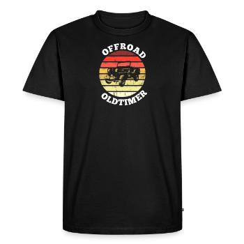 Armée, Hors route, 4x4, Voitures anciennes, Willys MB - T-shirt Premium bio Homme - noir - Devant - Nico (187cm)