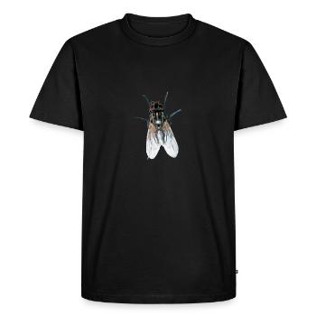 fly - Men's Premium Organic T-Shirt - black - Front - Nico (187cm)