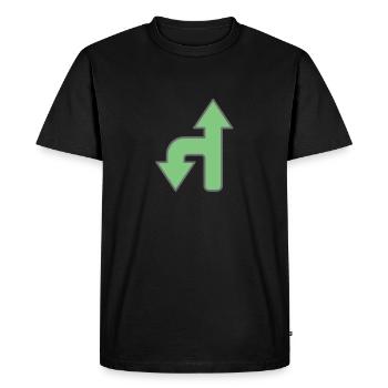 Panneaux de signalisation - T-shirt Premium bio Homme - noir - Devant - Nico (187cm)