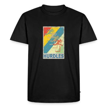 Haies de style rétro vintage haies - T-shirt Premium bio Homme - noir - Devant - Nico (187cm)