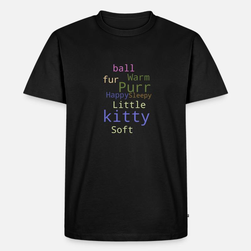 Soft Kitty - Männer Premium Bio T-Shirt - Schwarz