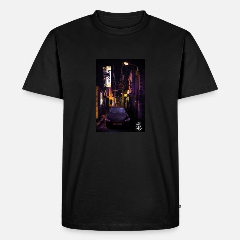 Tokyo Mitsu - Männer Premium Bio T-Shirt - Schwarz
