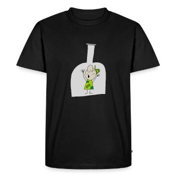 Garçon en bouteille - T-shirt Premium bio Homme - noir - Devant - Nico (187cm)