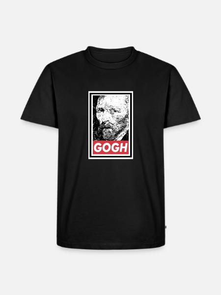 OBÉIR À VAN GOGH - T-shirt Premium bio Homme - noir