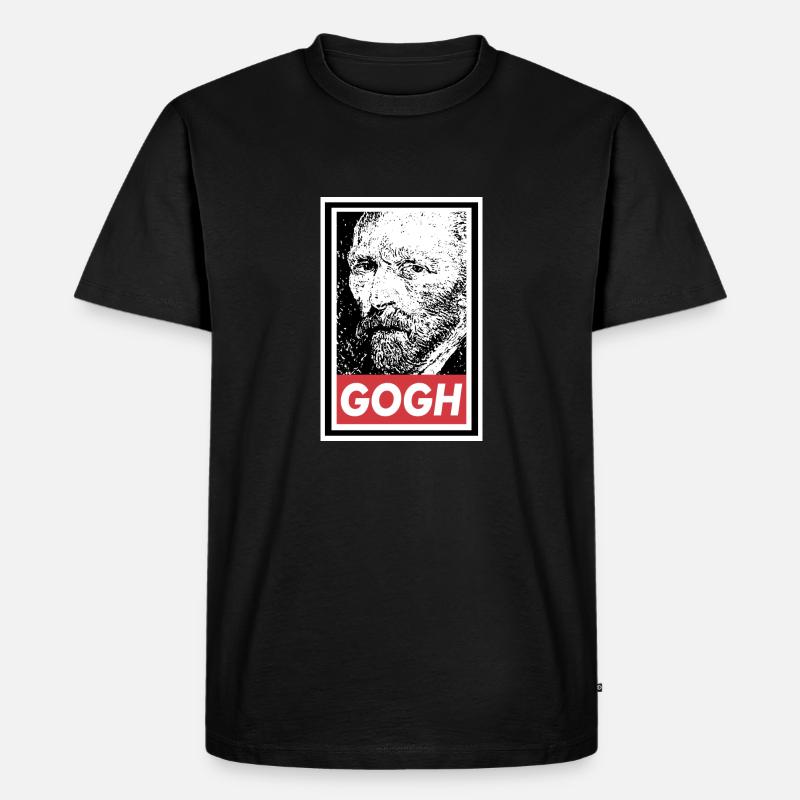 VAN GOGH GEHORCHE - Männer Premium Bio T-Shirt - Schwarz