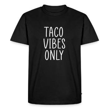 ambiance taco uniquement - T-shirt Premium bio Homme - noir - Devant - Nico (187cm)