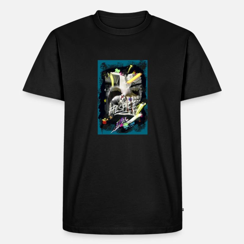 Elsässer Kunststraße22 - Männer Premium Bio T-Shirt - Schwarz