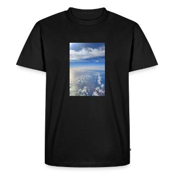 Photographie du ciel 03 - T-shirt Premium bio Homme - noir - Devant - Nico (187cm)
