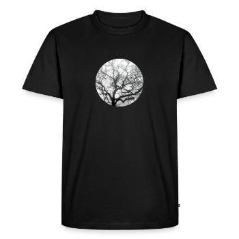 Nature fractale - T-shirt Premium bio Homme - noir - Devant - Nico (187cm)
