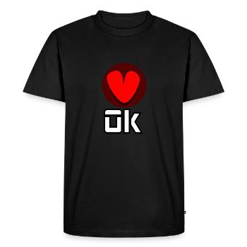 Ok - T-shirt Premium bio Homme - noir - Devant - Nico (187cm)