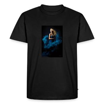 Beauté bleue 3 - T-shirt Premium bio Homme - noir - Devant - Nico (187cm)