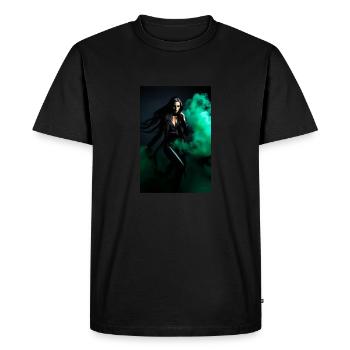 Beauté verte 1 - T-shirt Premium bio Homme - noir - Devant - Nico (187cm)