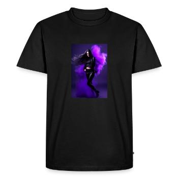 Beauté pourpre 1 - T-shirt Premium bio Homme - noir - Devant - Nico (187cm)