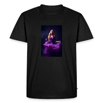 Beauté pourpre 3 - T-shirt Premium bio Homme - noir - Devant - Nico (187cm)
