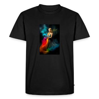 Beauté arc-en-ciel 3 - T-shirt Premium bio Homme - noir - Devant - Nico (187cm)
