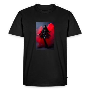Beauté Rouge 2 - T-shirt Premium bio Homme - noir - Devant - Nico (187cm)
