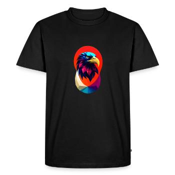 Aigle #3 - T-shirt Premium bio Homme - noir - Devant - Nico (187cm)