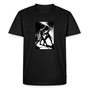 Deux arts de combat de samouraïs - T-shirt Premium bio Homme - noir - Devant - Nico (187cm)